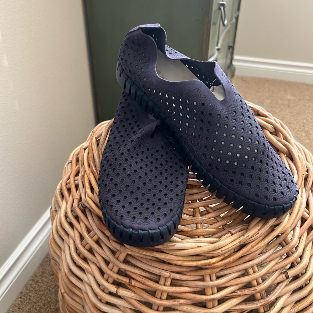 Navy Ilse Jacobsen Tulip Slip-ons